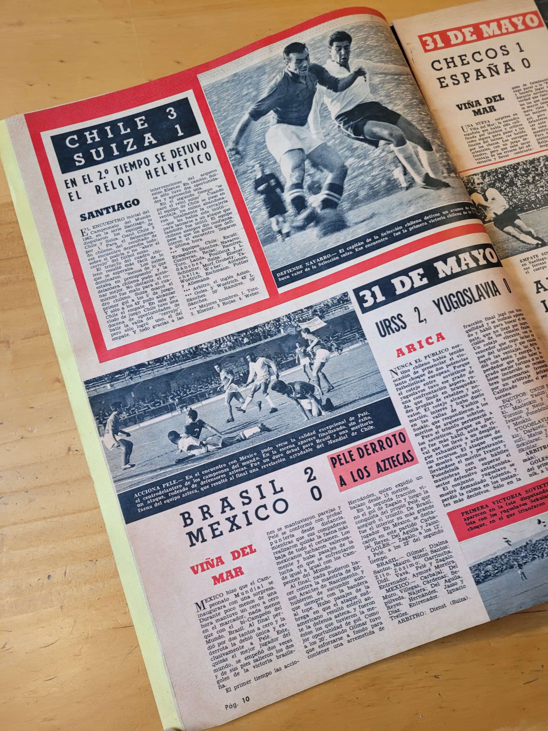 (1962) Revista Gol y Gol: Especial mundial de 1962 “Los 11 chilenos de la hazaña” - Imagen 7