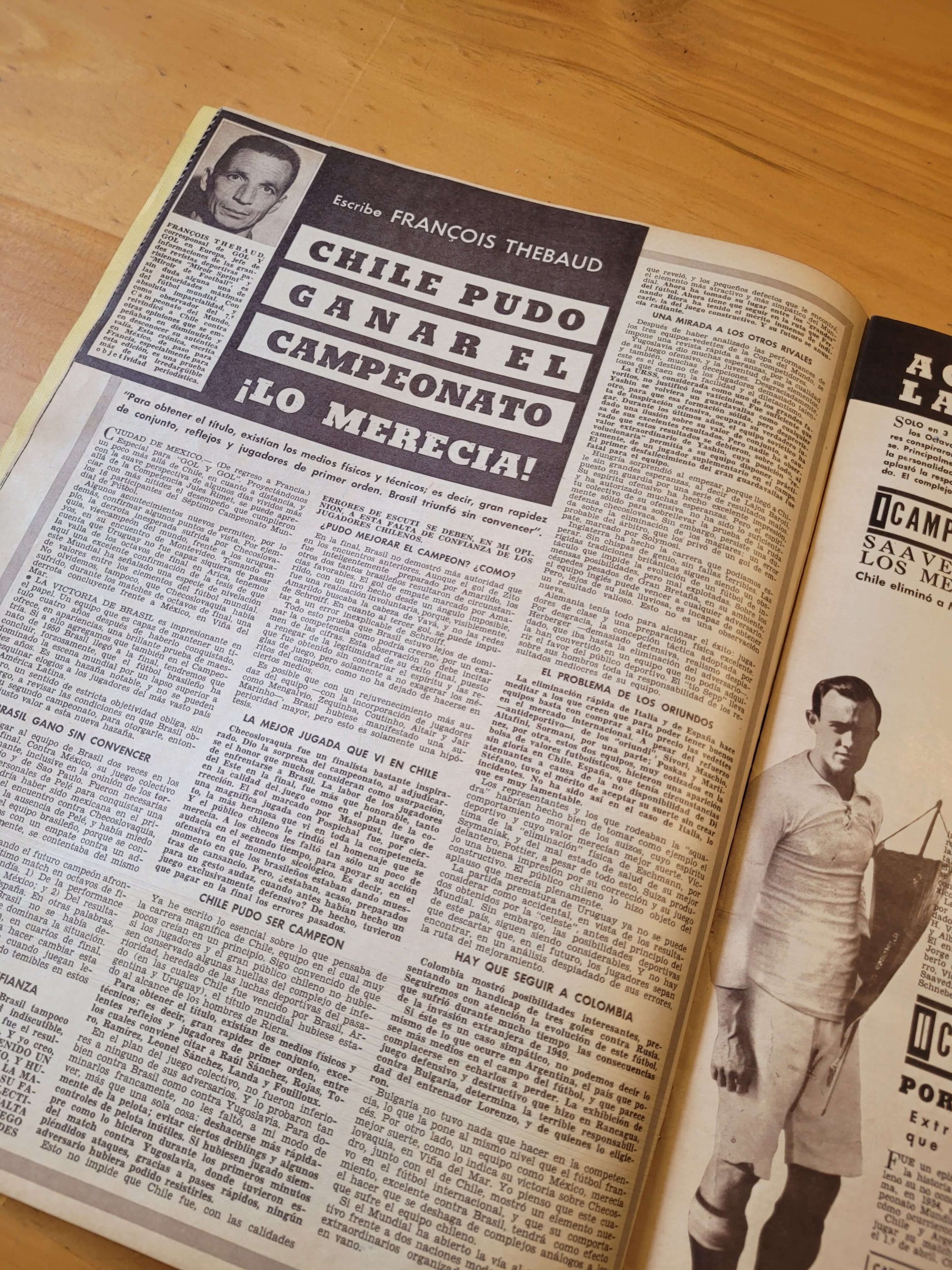 (1962) Revista Gol y Gol: Especial mundial de 1962 “Los 11 chilenos de la hazaña” - Imagen 9