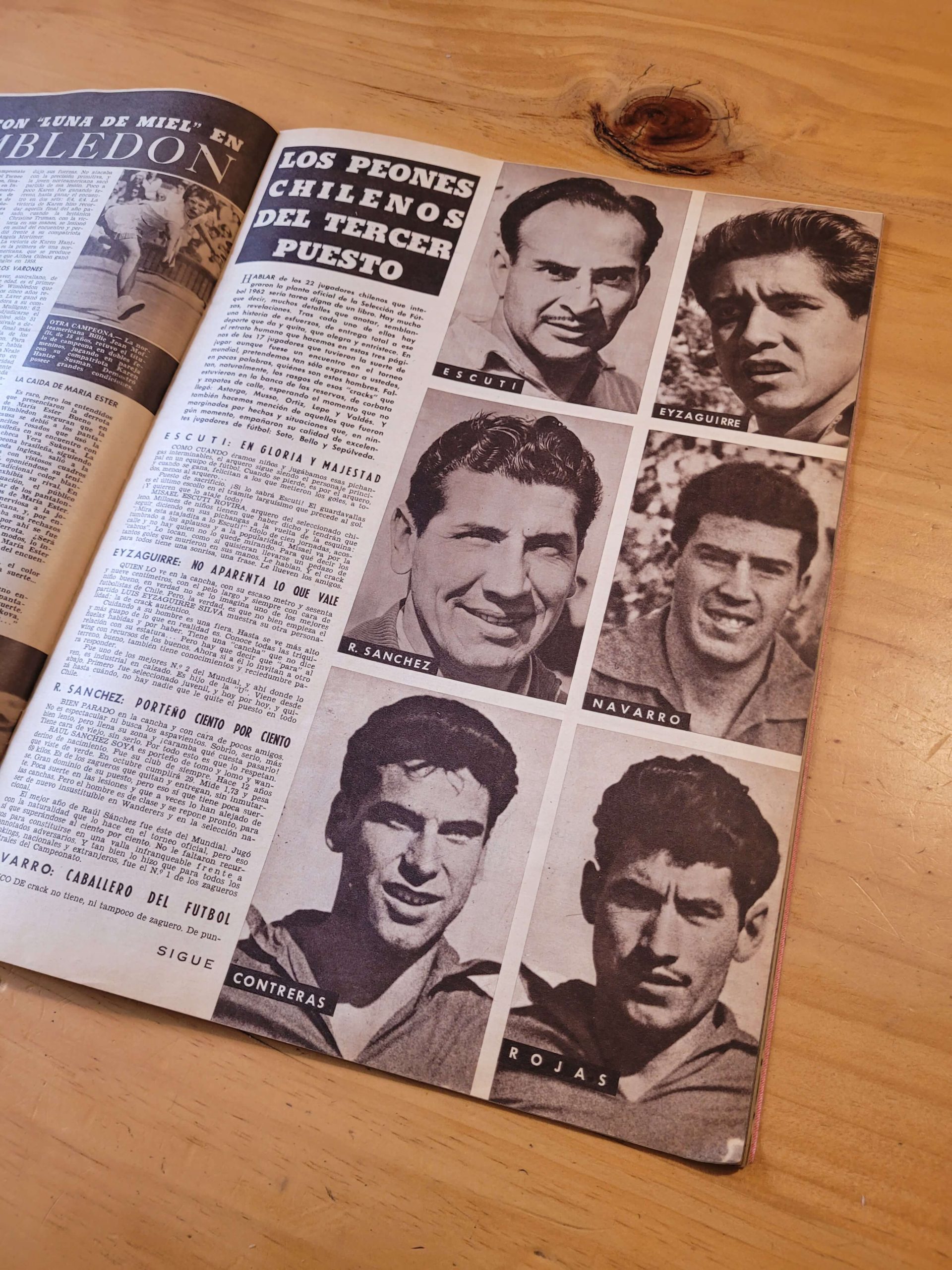 (1962) Revista Gol y Gol: Especial mundial de 1962 “Los 11 chilenos de la hazaña” - Imagen 3