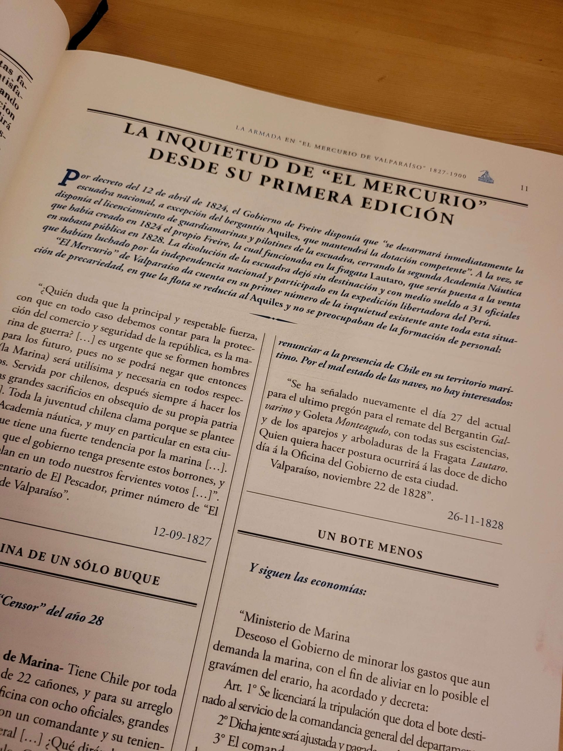 Libro LA ARMADA EN EL MERCURIO DE VALPARAISO 1827-1900 (2012) - Imagen 7