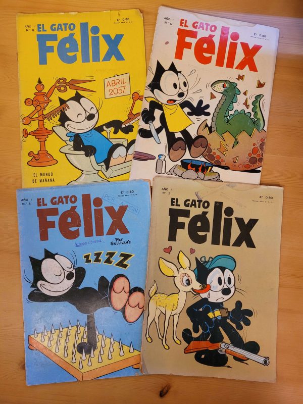 Pack EL GATO FELIX, -1966- (x4)