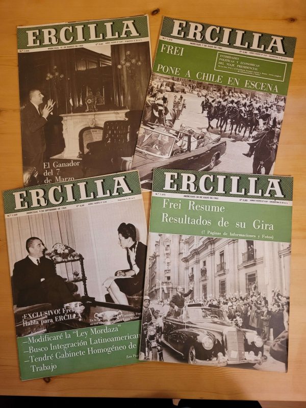Pack ERCILLA años 60s -Gobierno Frei Montalva- (x4)
