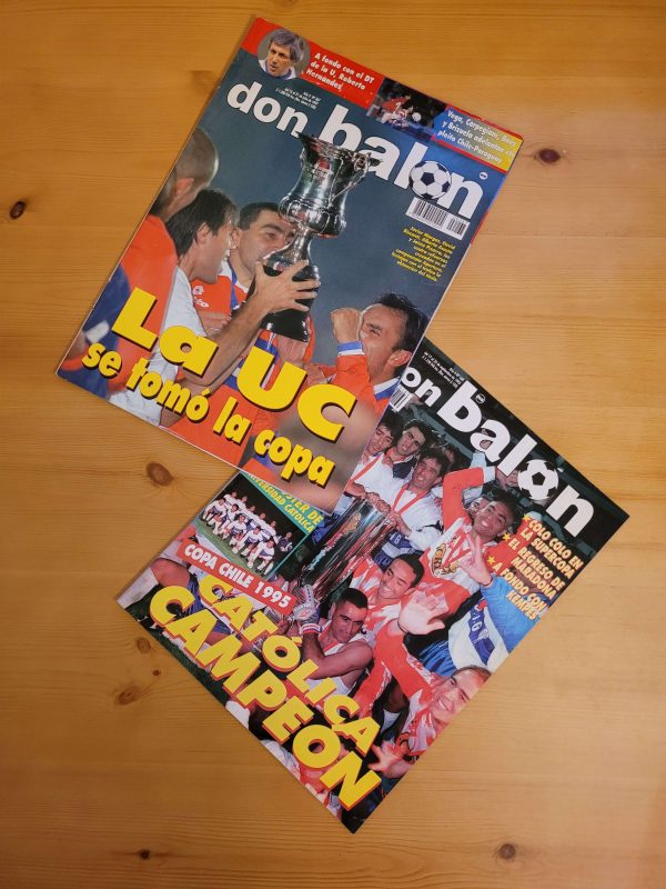 Pack DON BALON U. Católica Campeón Copa Chile 1995 y Torneo Nacional 1997 (x2)