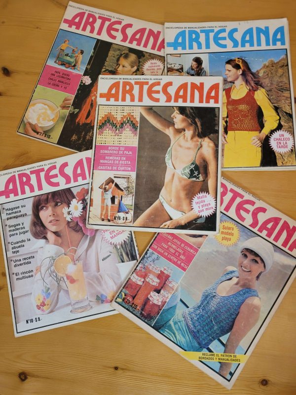 Pack ARTESANA -Argentina- años 80s (x5)