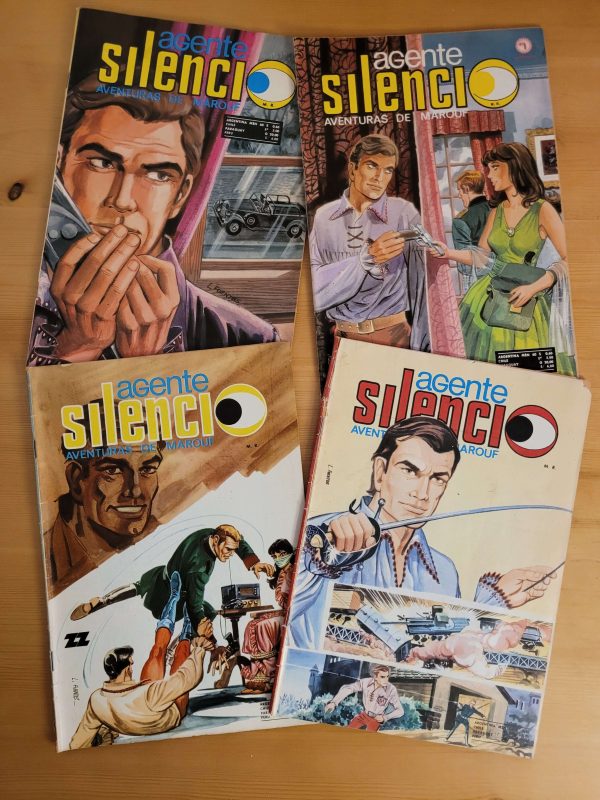 Pack AGENTE SILENCIO, años 60s (x4)
