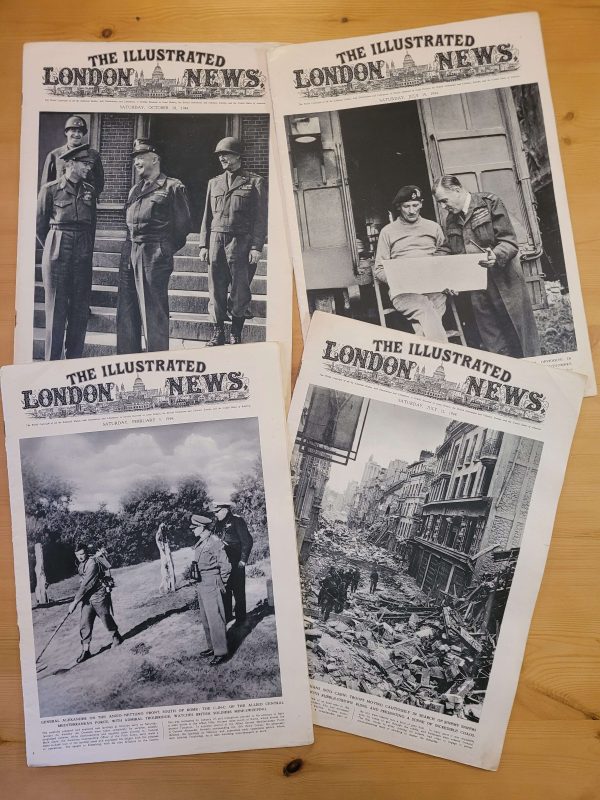 Pack THE ILLUSTRATED LONDON NEWS n°1, principios años 40s (x4)