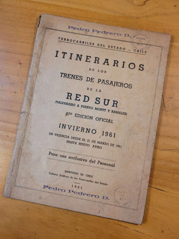 Revista ITINERARIO de FERROCARRILES DEL ESTADO (1961)