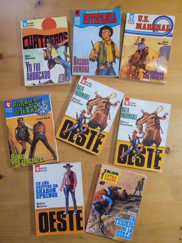 Pack LIBROS DE BOLSILLO Lejano Oeste -Años 70s- (x8)