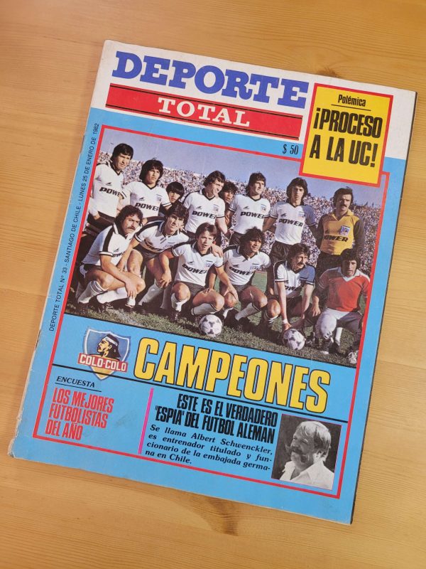Revista DEPORTE TOTAL Colo Colo campeón 1981