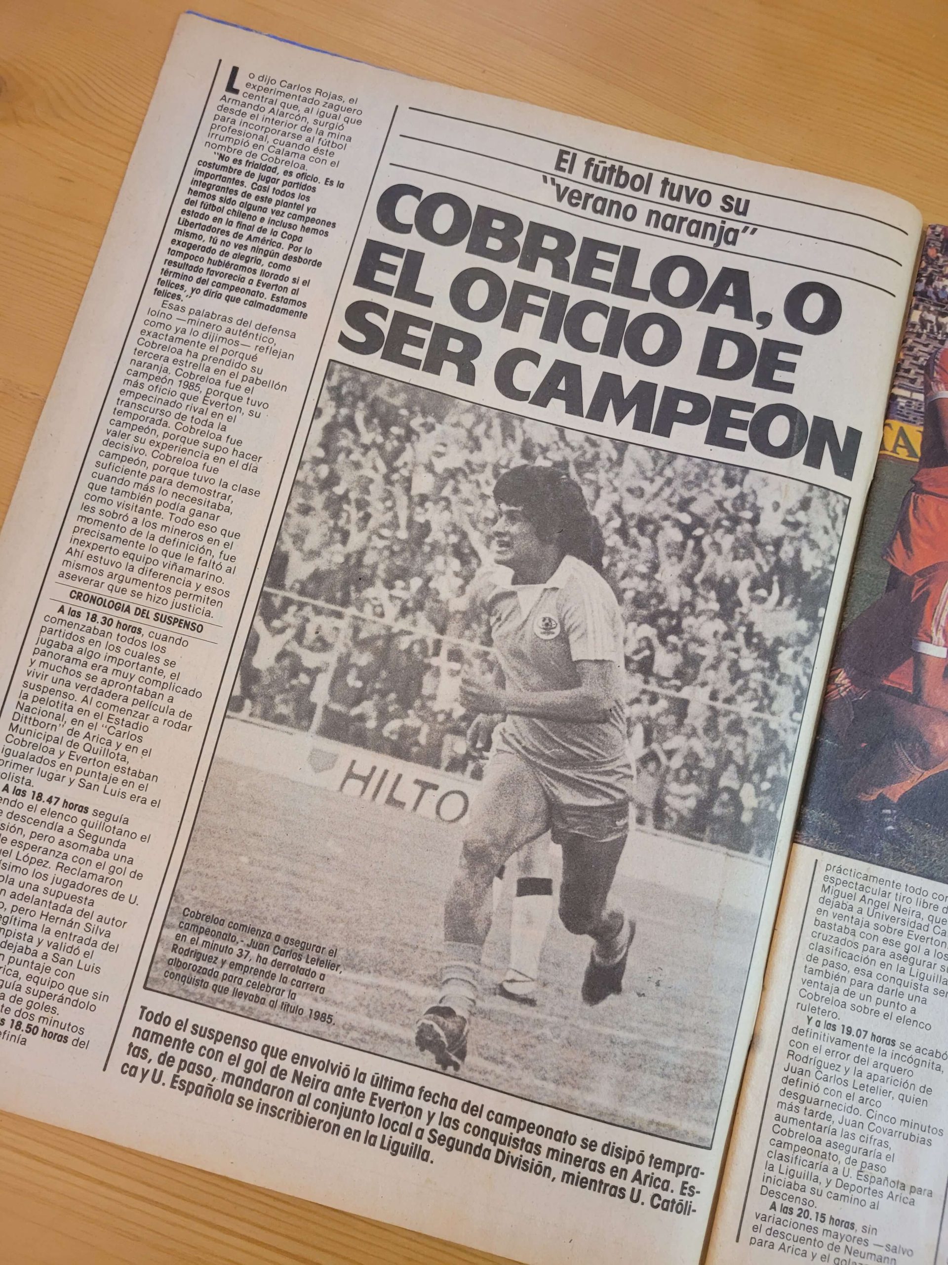 Revista DEPORTE TOTAL Cobreloa campeón 1985 - Imagen 3