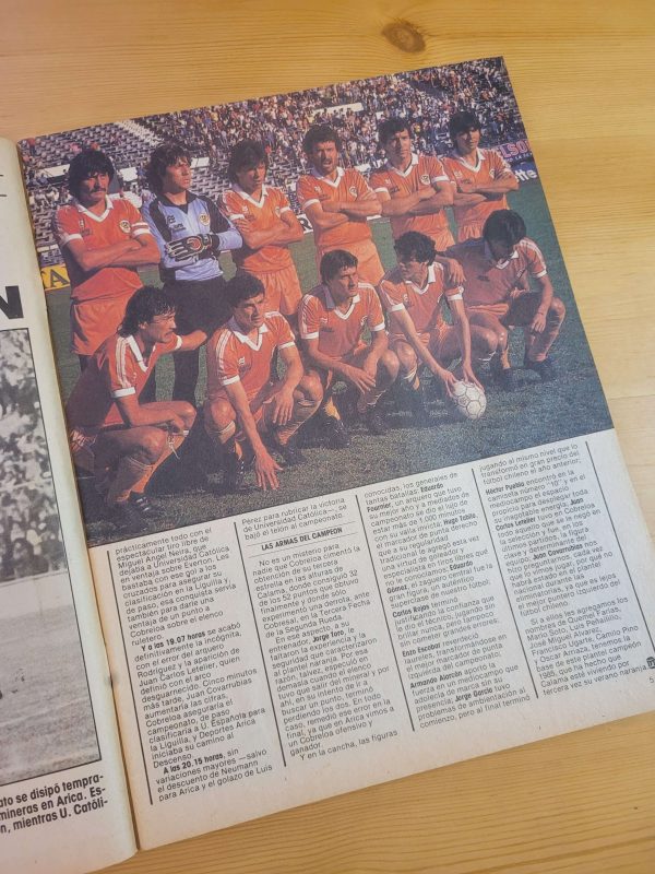 Revista DEPORTE TOTAL Cobreloa campeón 1985