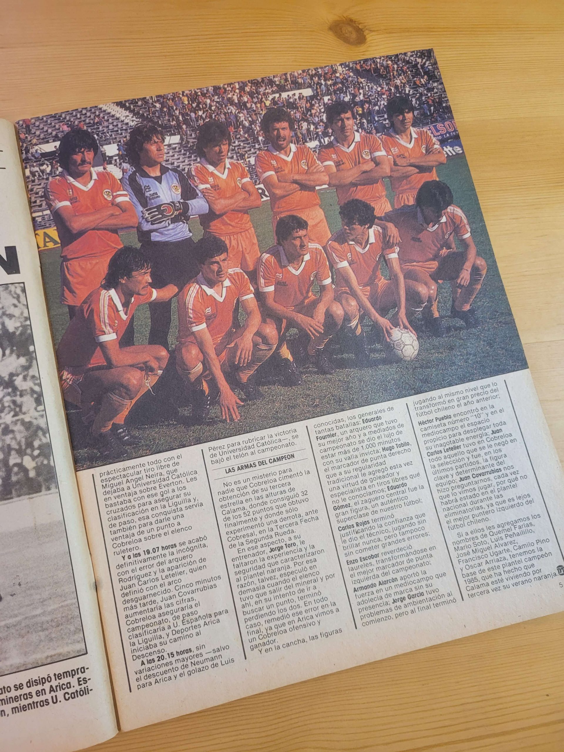 Revista DEPORTE TOTAL Cobreloa campeón 1985 - Imagen 2