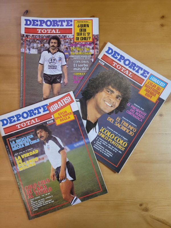 Pack DEPORTE TOTAL -Portadas Colo Colo- años 80s (x3)