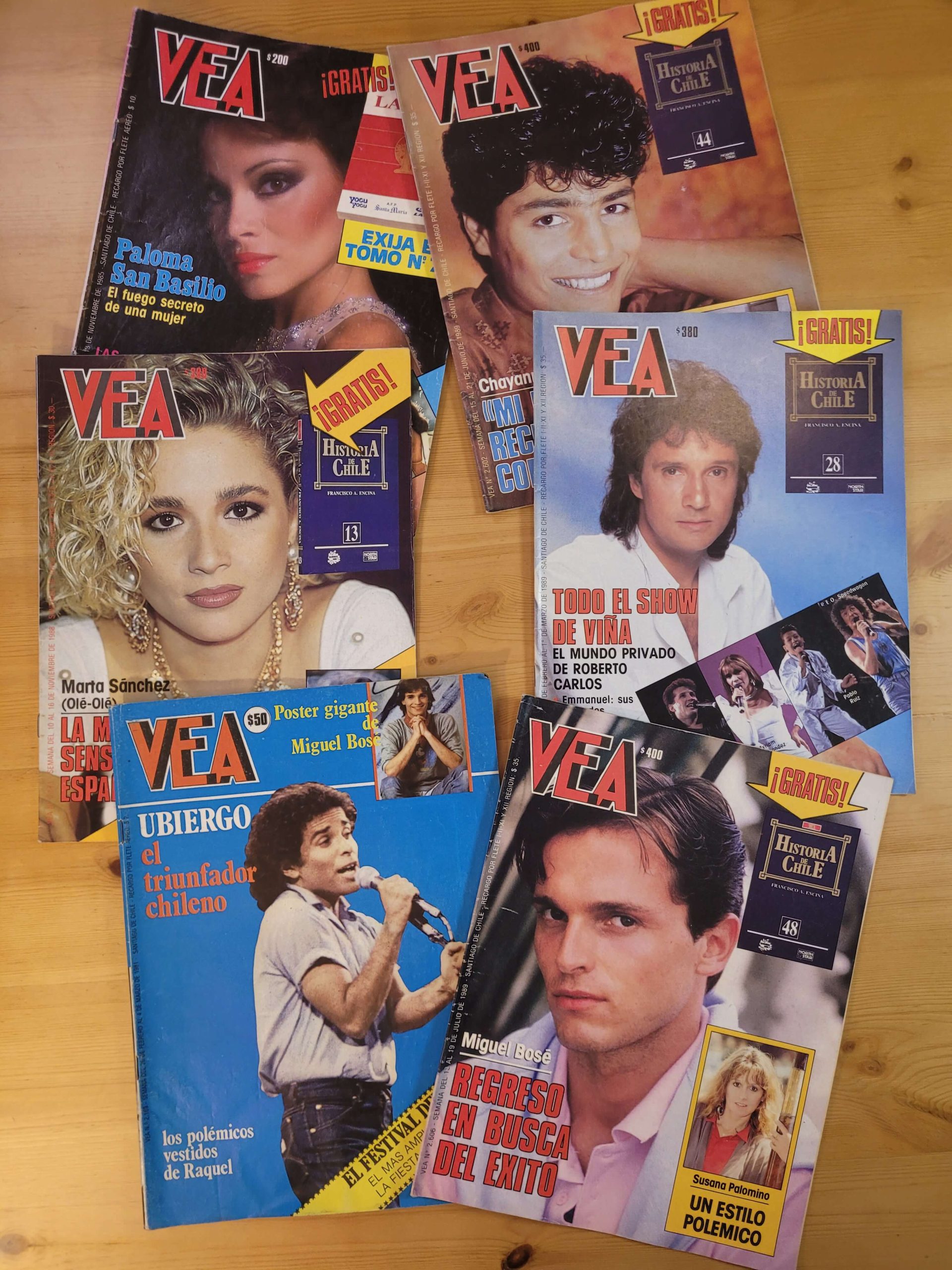 Pack VEA -Cantantes hispanos 80s- (x6)