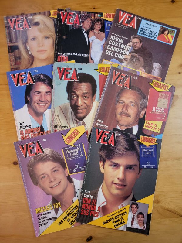 Pack VEA -Actores y actrices de los 80s- (x8)