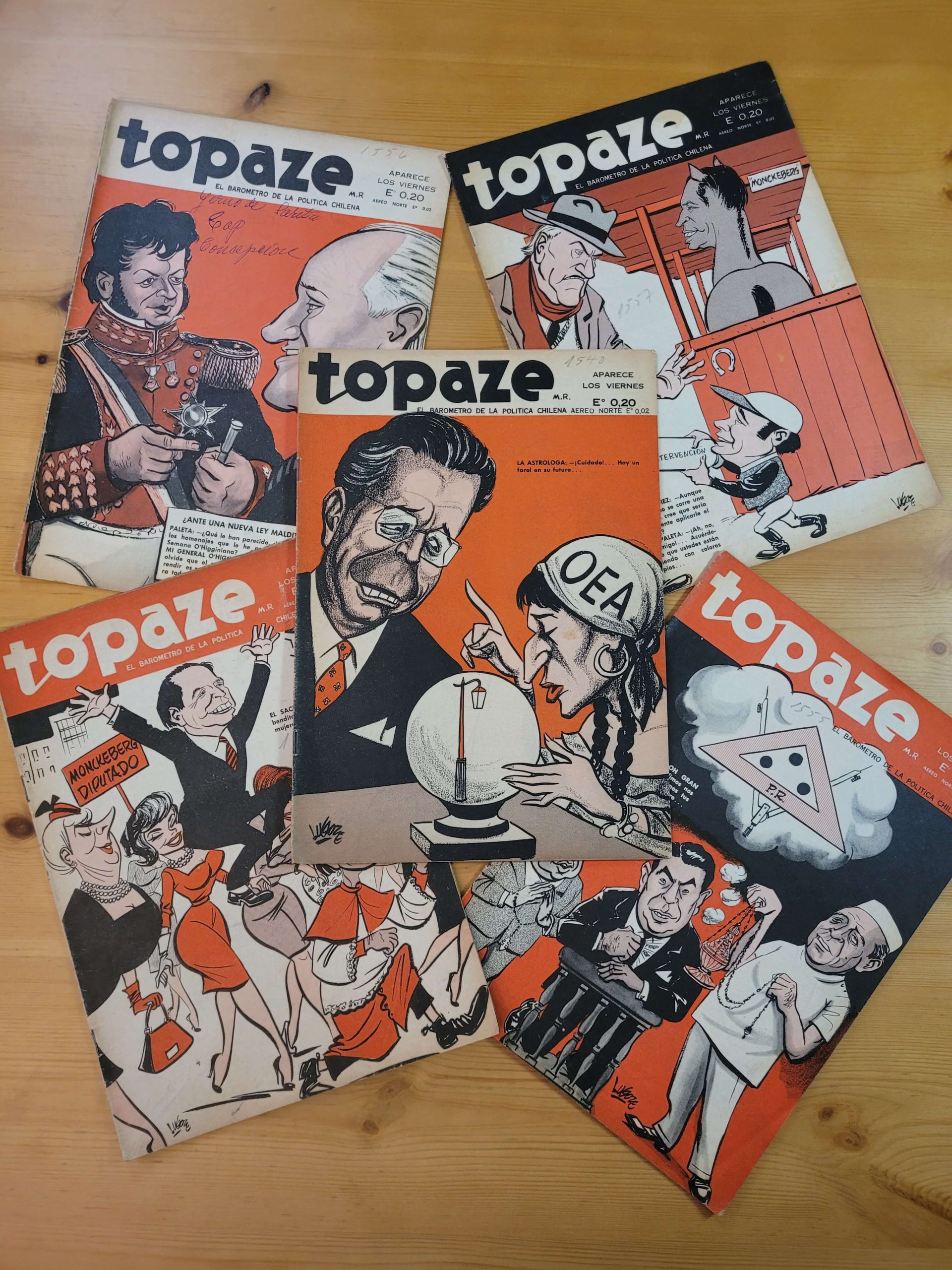 Pack TOPAZE años 60s n°2 (x5)
