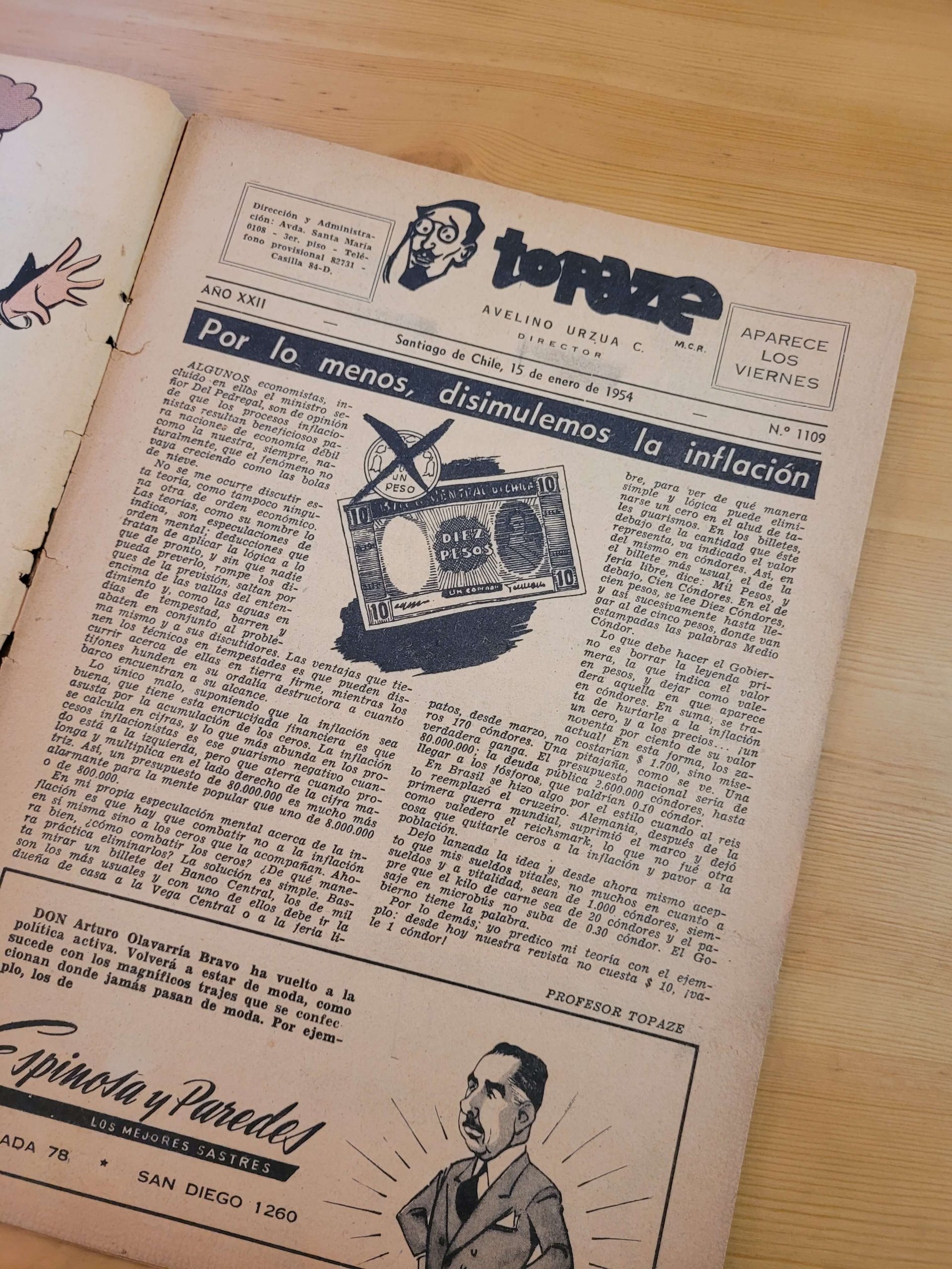 Pack TOPAZE años 50s -Portadas Carlos Ibáñez del campo- n°3 (x5) - Imagen 15