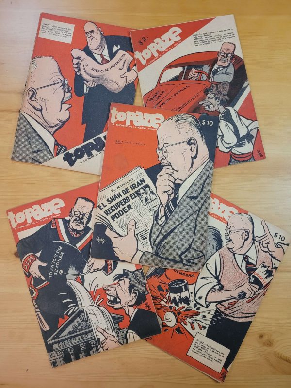 Pack TOPAZE años 50s -Portadas Carlos Ibáñez del campo- n°2 (x5)