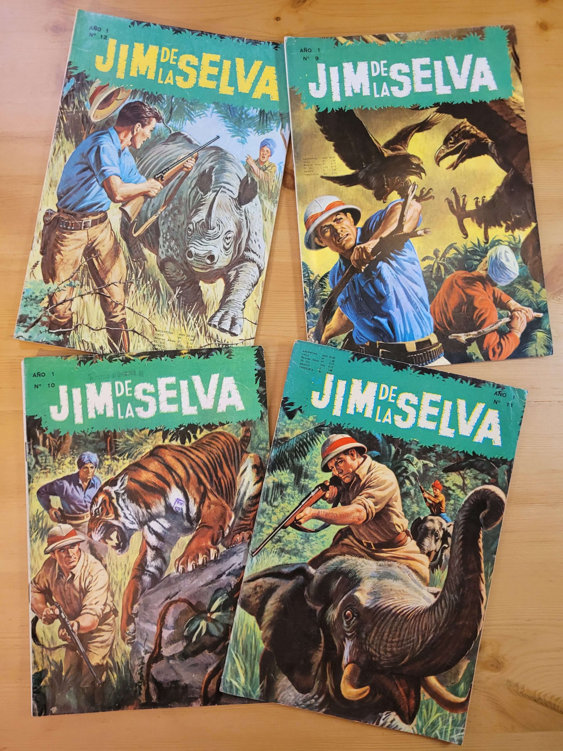 Pack JIM DE LA SELVA años 60s (x4)