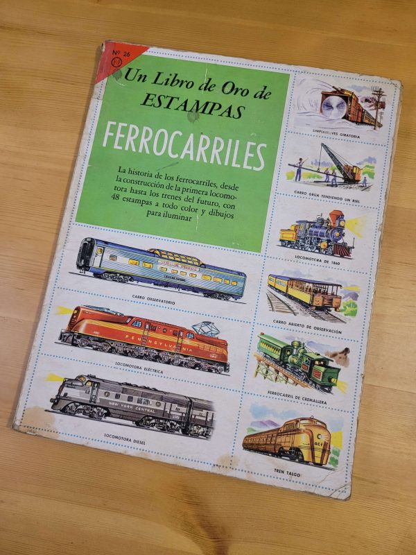 Album LIBRO DE ORO DE ESTAMPAS DE FERROCARRILES, 1959 (86% completo)