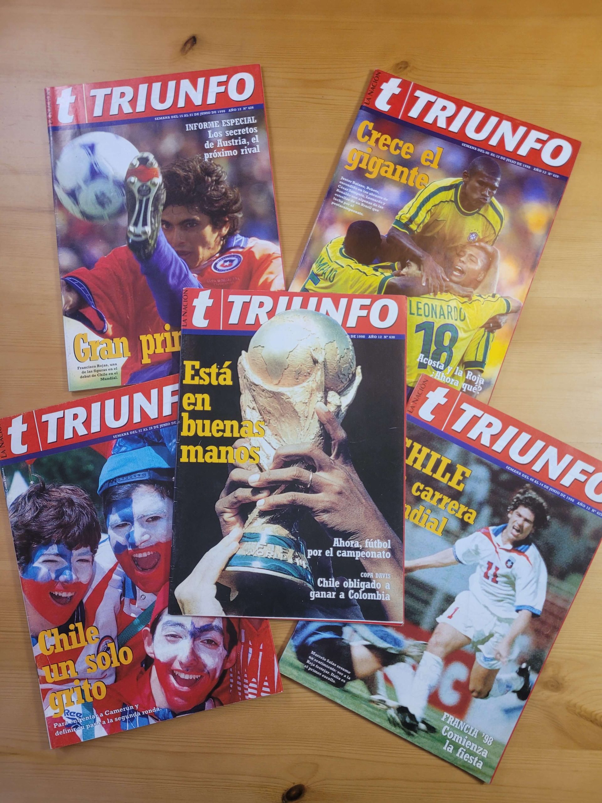 Pack TRIUNFO -Copa mundial Francia 98- (x5)