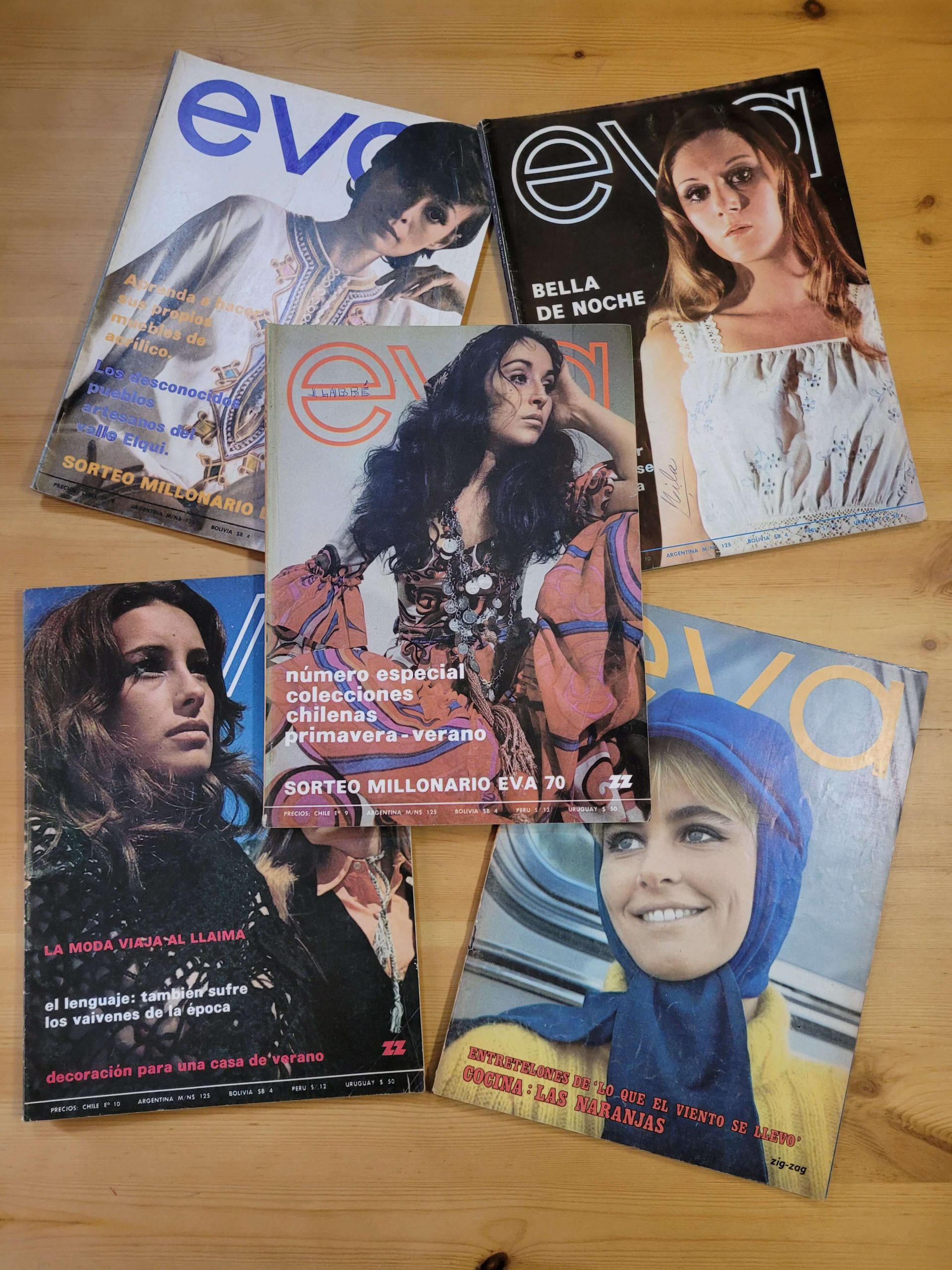 Pack EVA años 70s (x5)