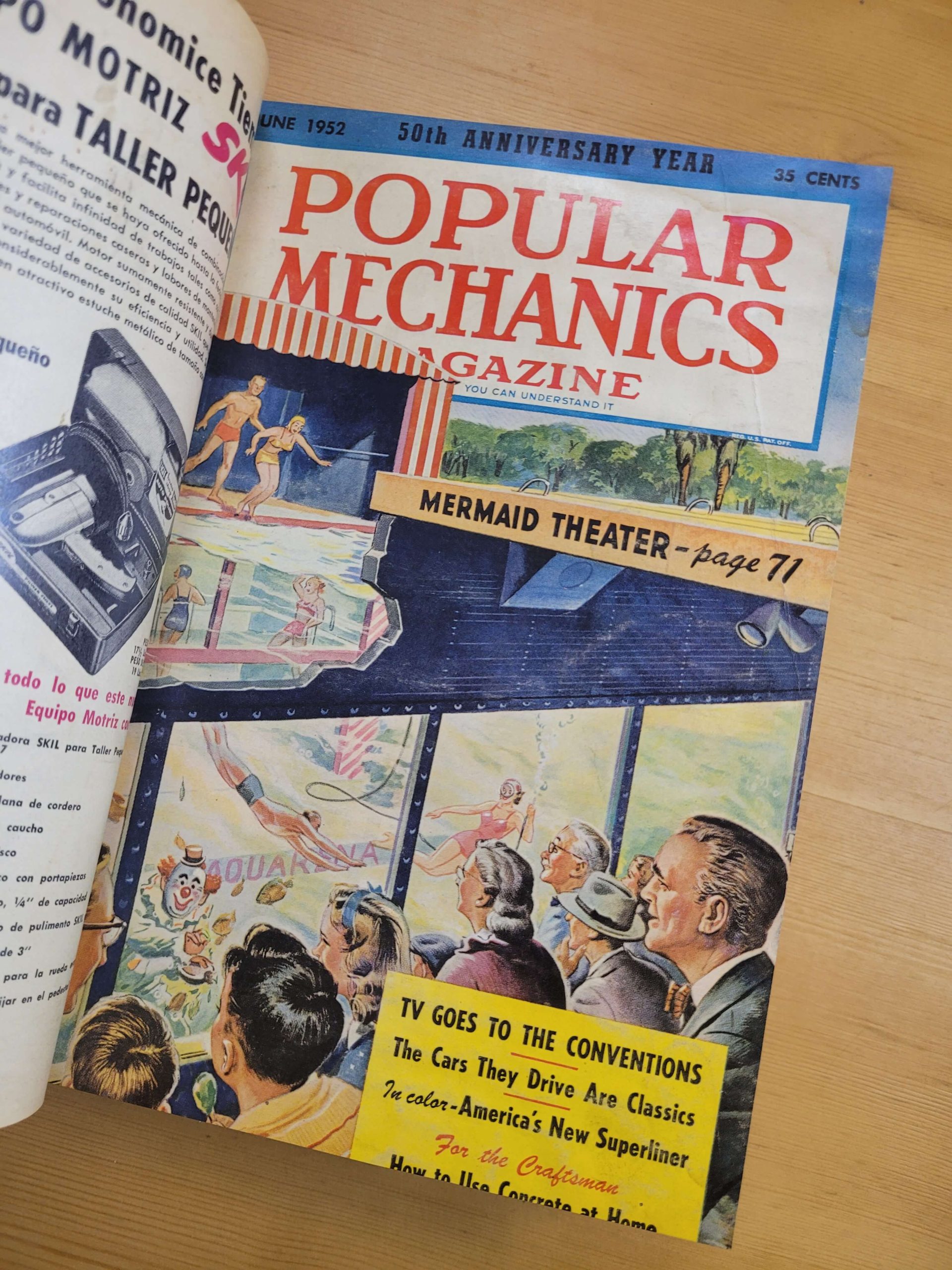 Empaste MECANICA POPULAR en español, años 50s (5 revistas, incluída especial de 50 aniversario) - Imagen 3