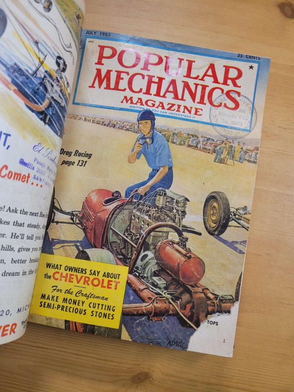 Empaste MECANICA POPULAR en español, años 50s (5 revistas, incluída especial de 50 aniversario)