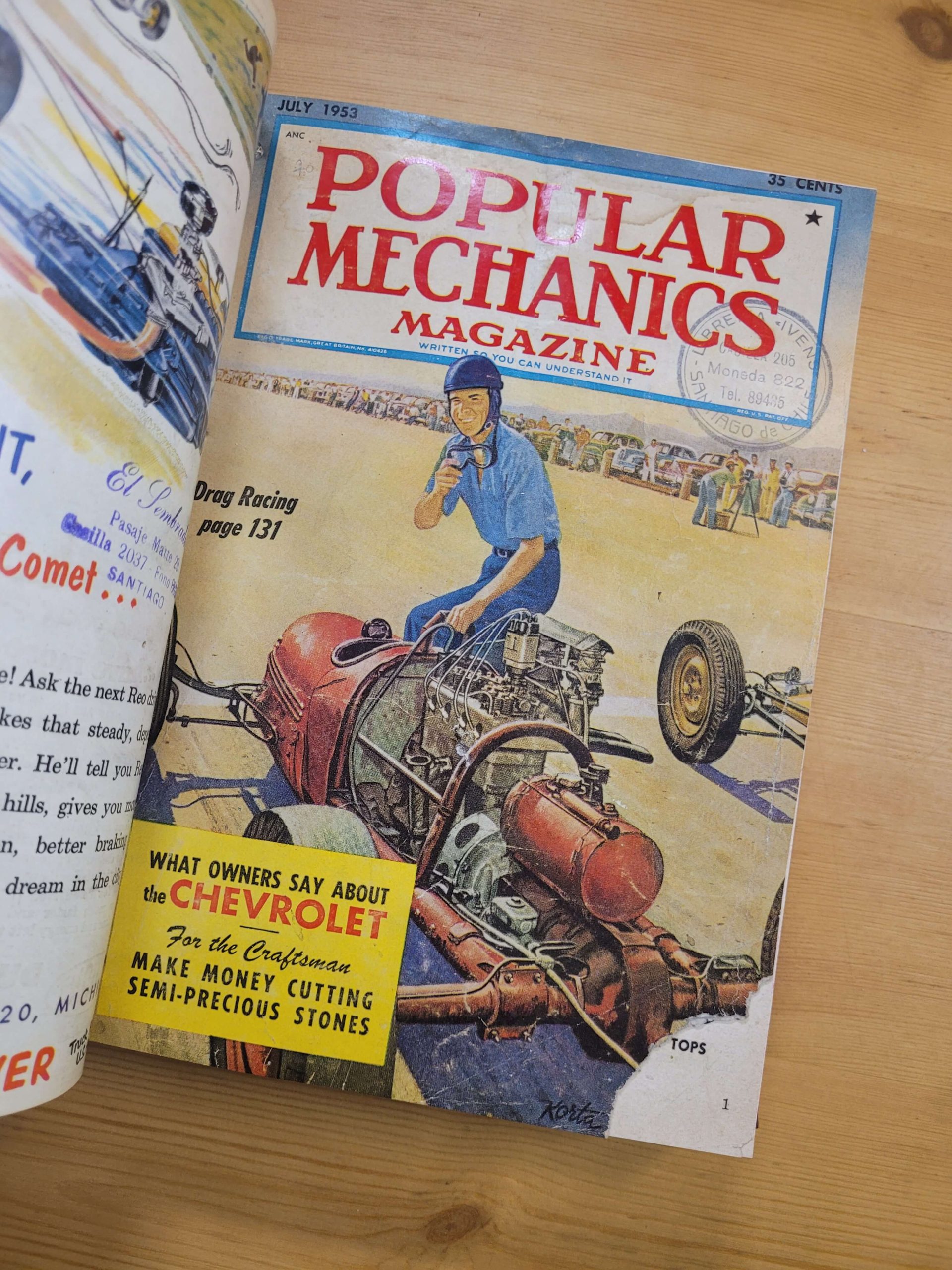 Empaste MECANICA POPULAR en español, años 50s (5 revistas, incluída especial de 50 aniversario)