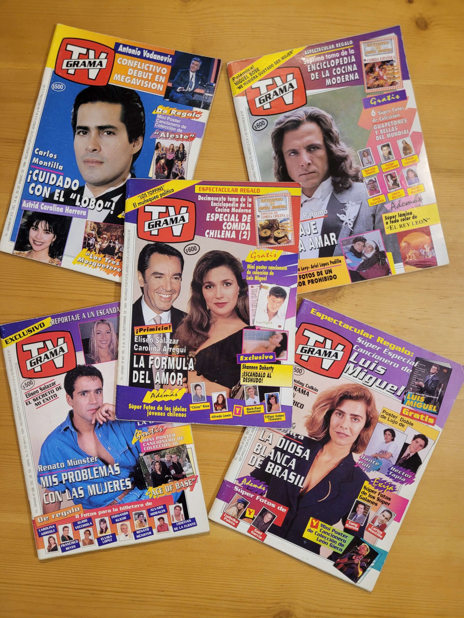 Pack, TV GRAMA -1994- (x5)
