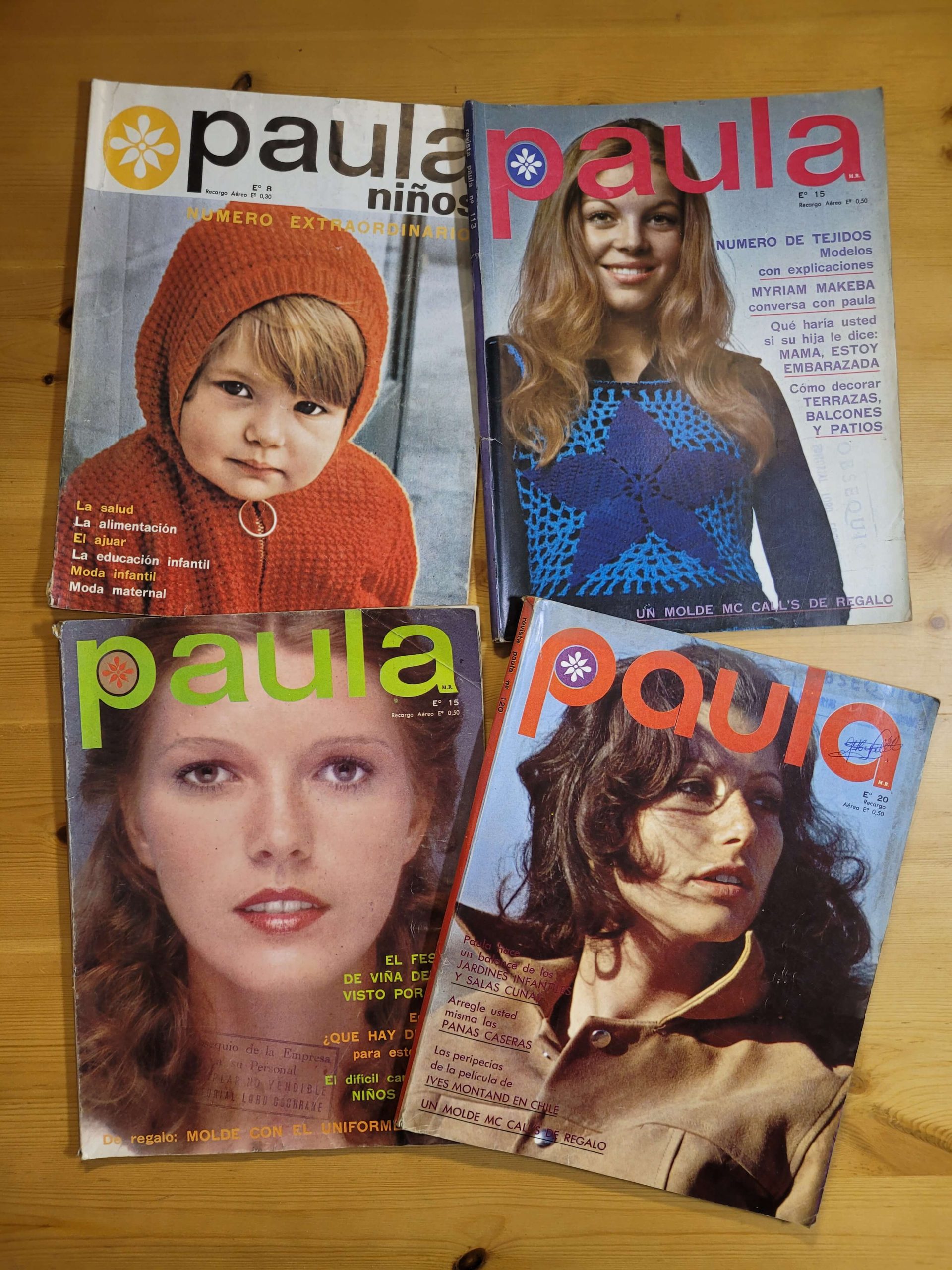 Pack PAULA años 70s n°3 (x4)