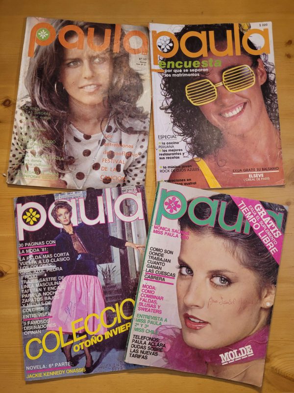 Pack PAULA años 80s n°1 (x4)