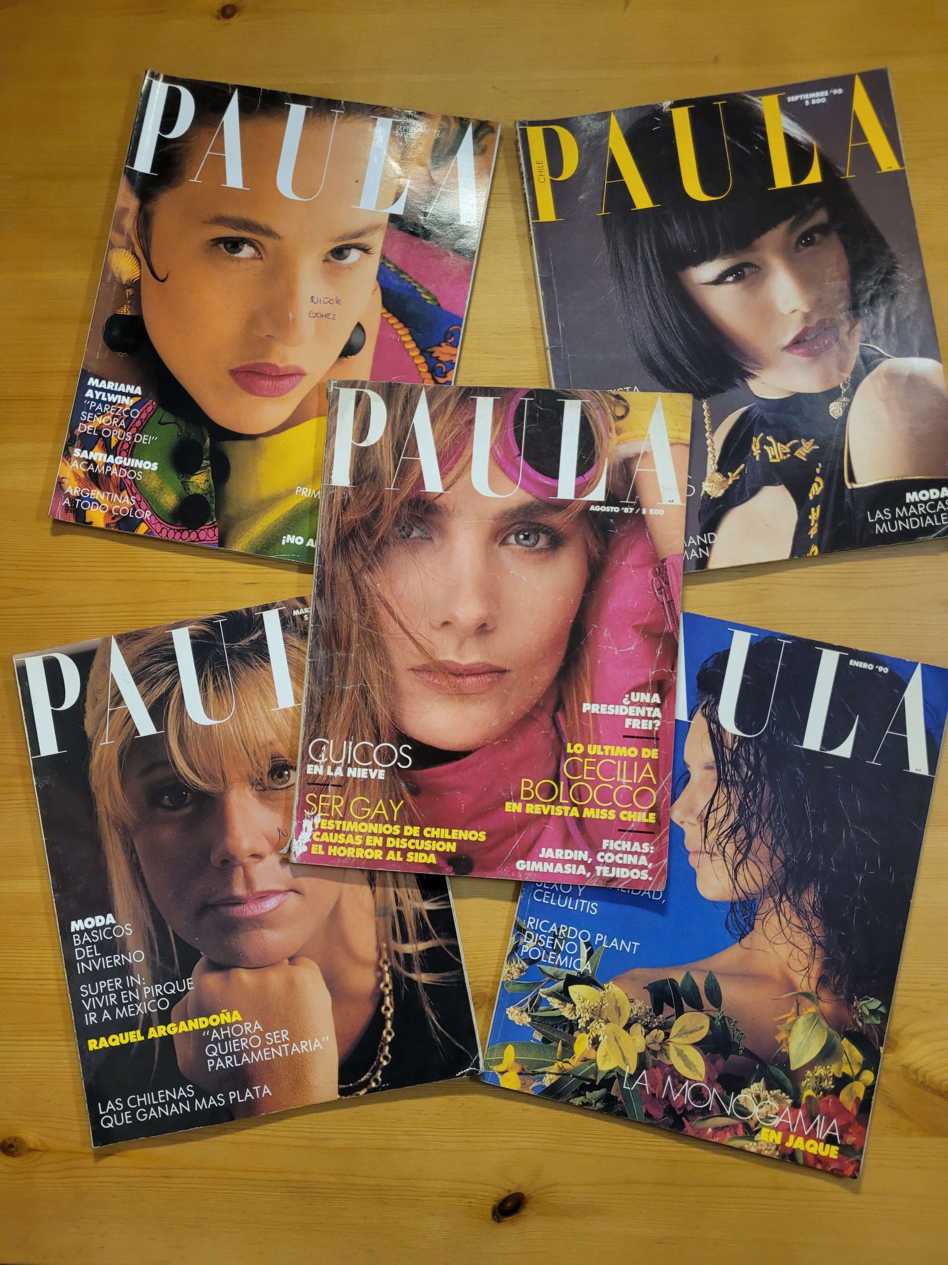 Pack PAULA principios años 90s (x5)