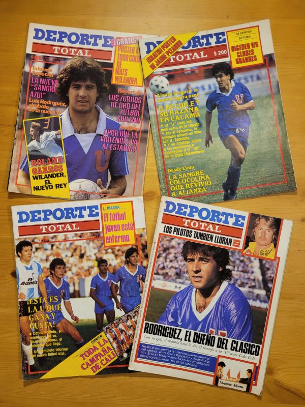 Pack DEPORTE TOTAL años 80s -Portadas U. de Chile- n°1 (x4)