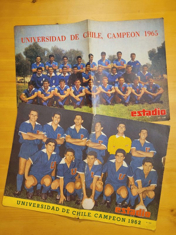 Pack ESTADIO -U de Chile del ballet azul campeón 1962 y 1965- (x2)