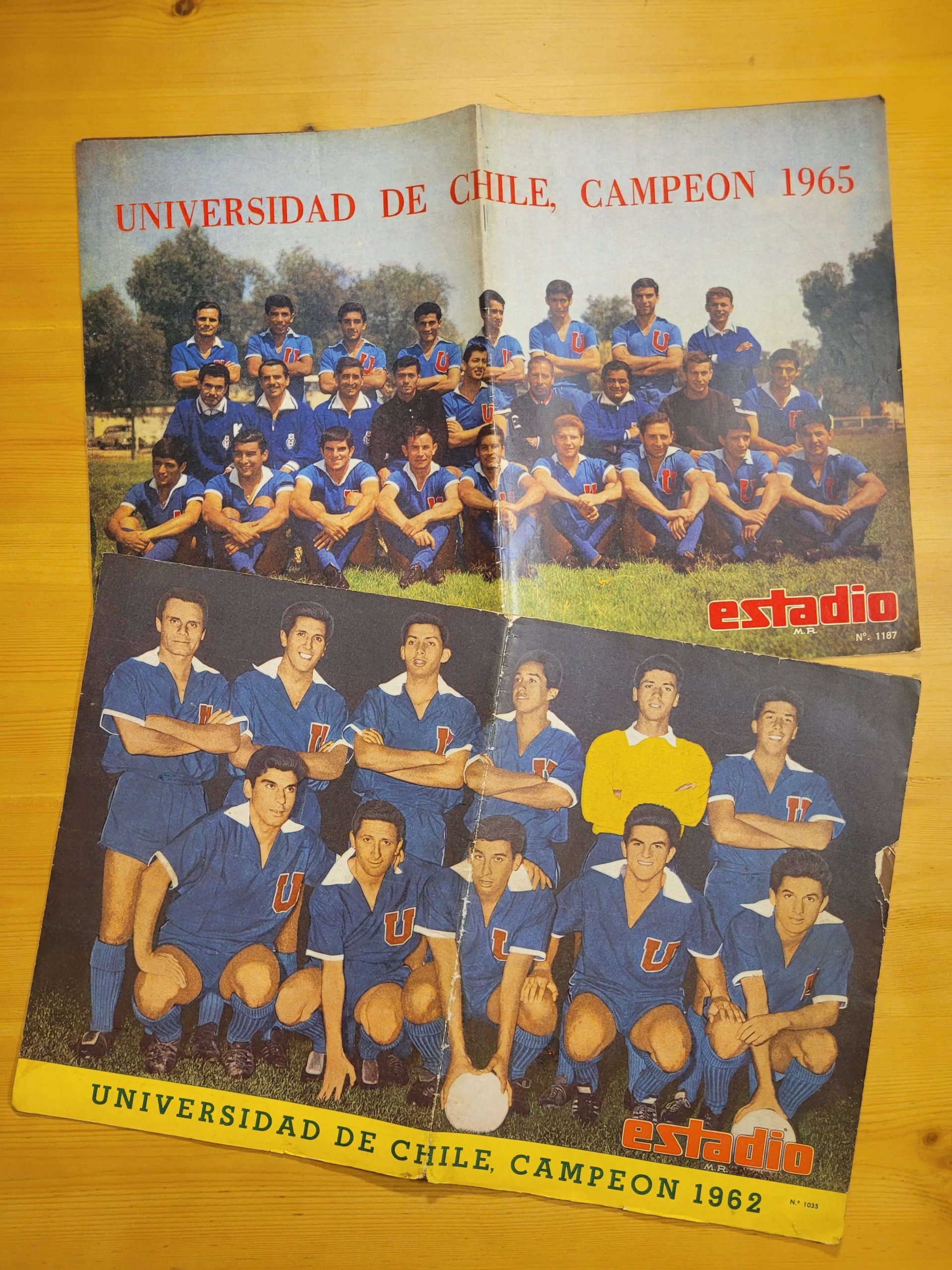 Pack ESTADIO -U de Chile del ballet azul campeón 1962 y 1965- (x2)