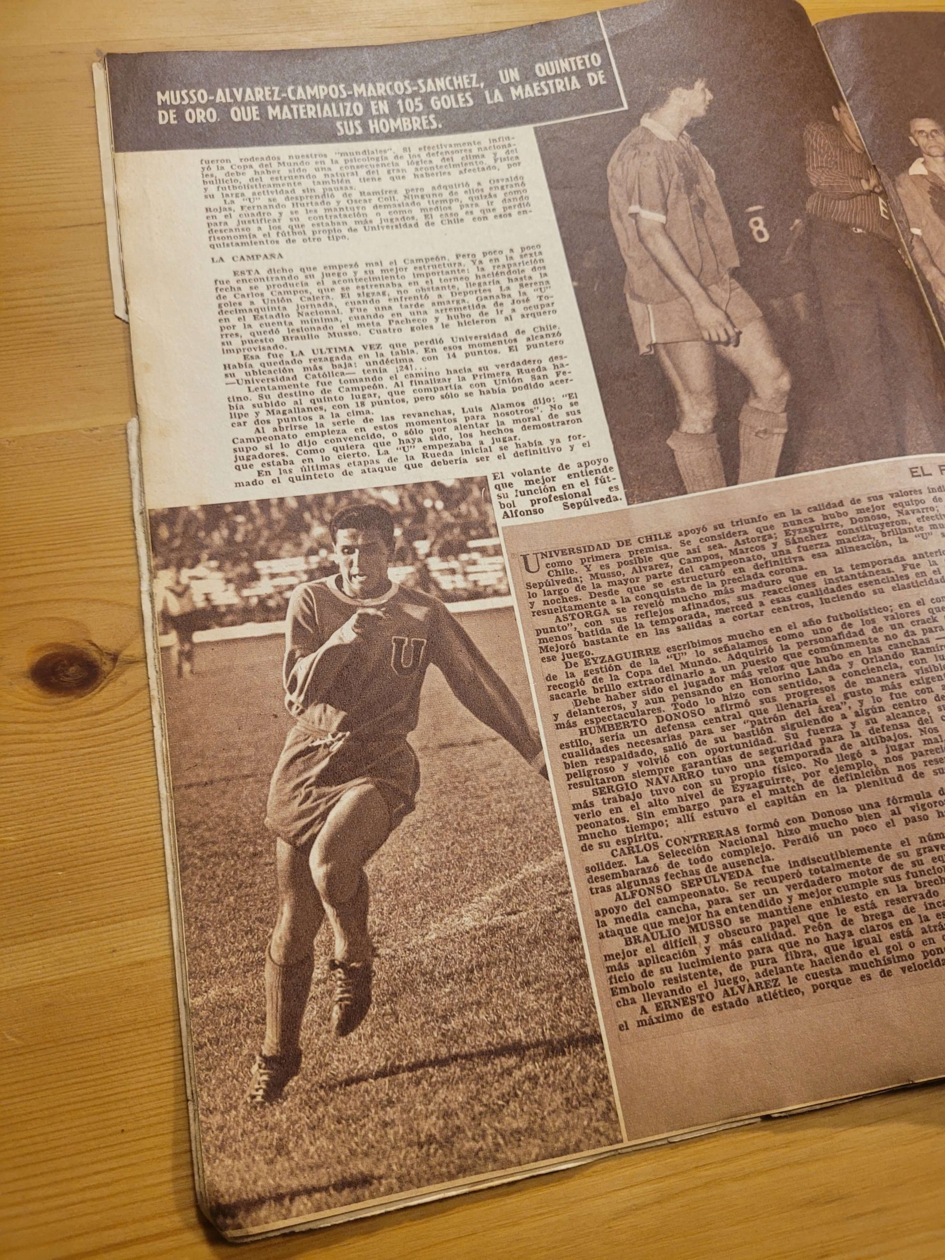 Pack ESTADIO -U de Chile del ballet azul campeón 1962 y 1965- (x2) - Imagen 5