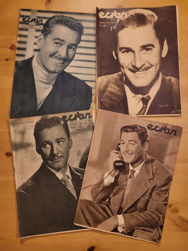 Pack ECRAN -Errol Flynn años 40s y 50s- (x4)