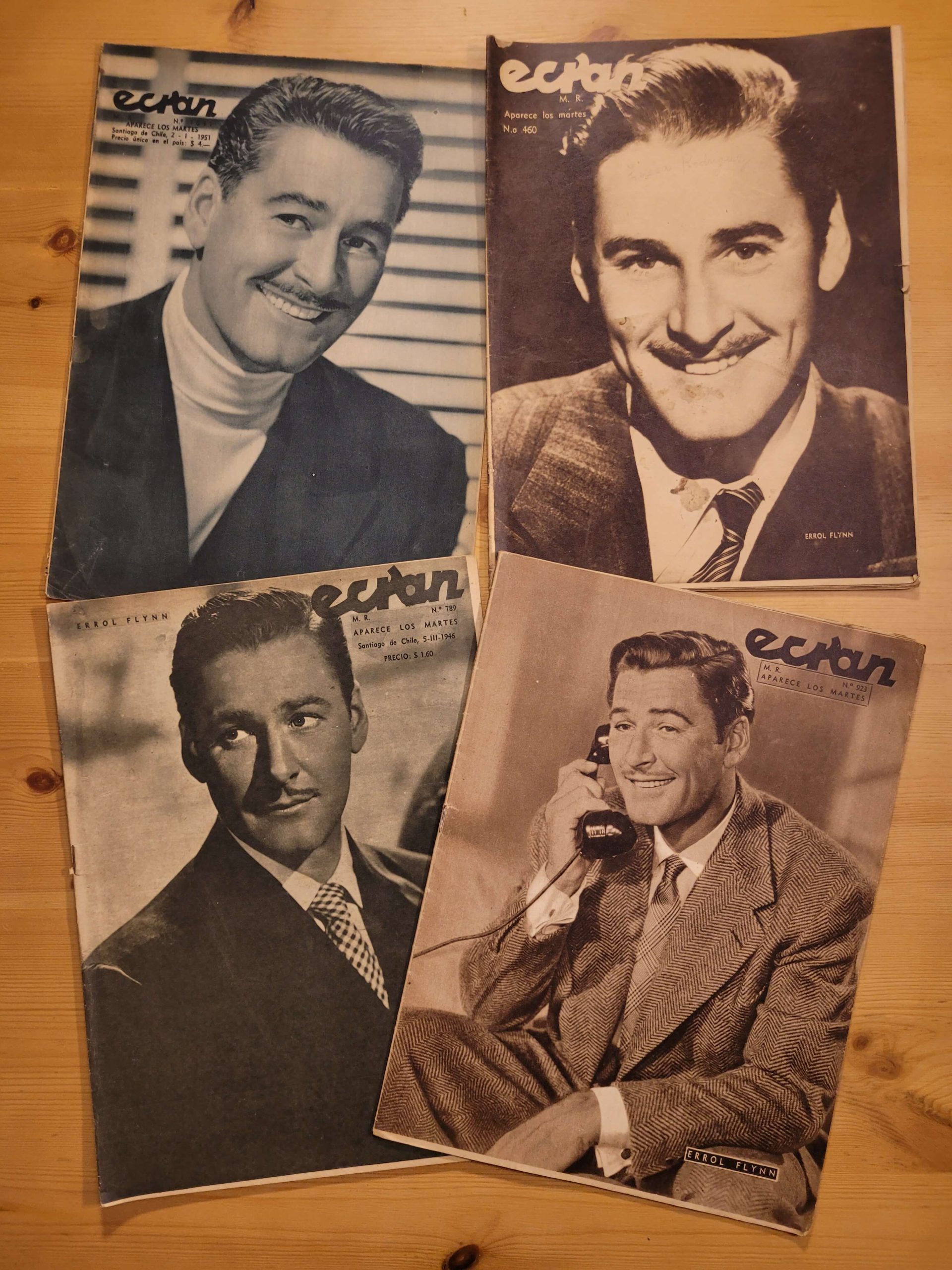 Pack ECRAN -Errol Flynn años 40s y 50s- (x4)