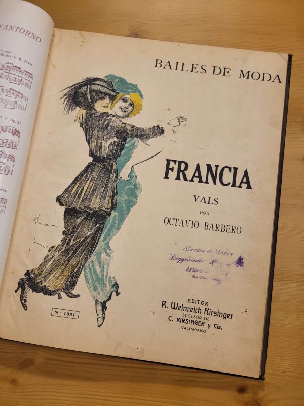 Empaste VALS -Principios del siglo XX, Valparaíso- (22 partituras)