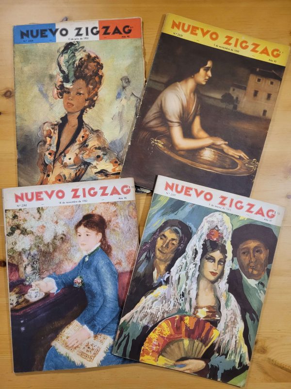Pack revista ZIG ZAG años 50s (x4)