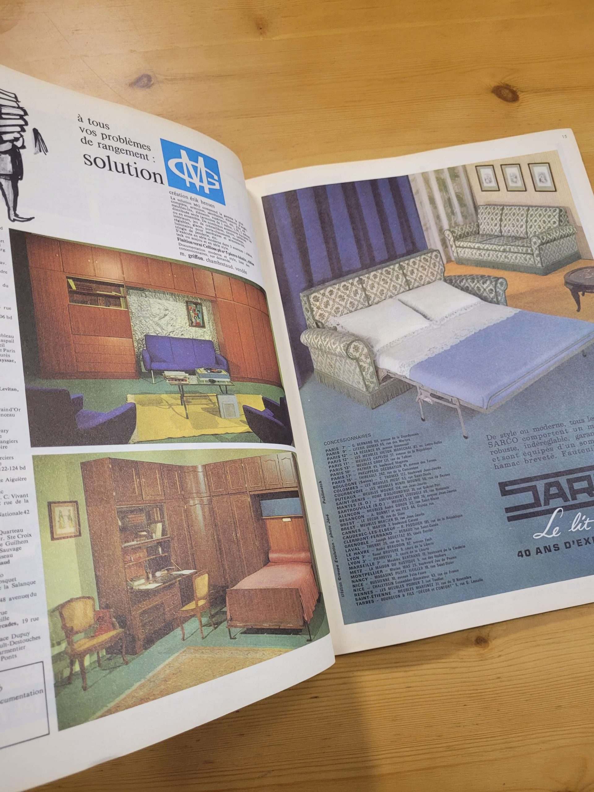 Pack MEUBLES ET DECORS años 60s (x2) - Imagen 19