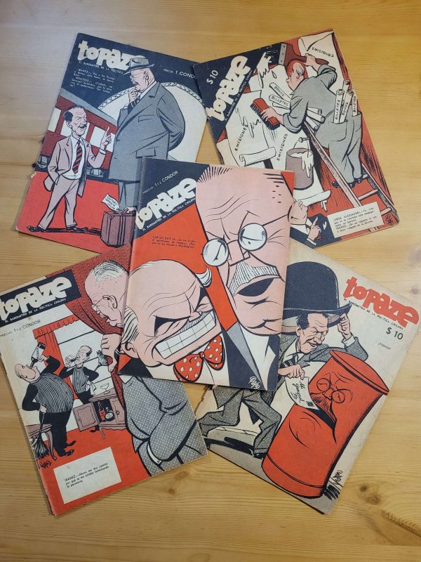 Pack TOPAZE años 50s -Portadas Carlos Ibáñez del campo- n°1 (x5)
