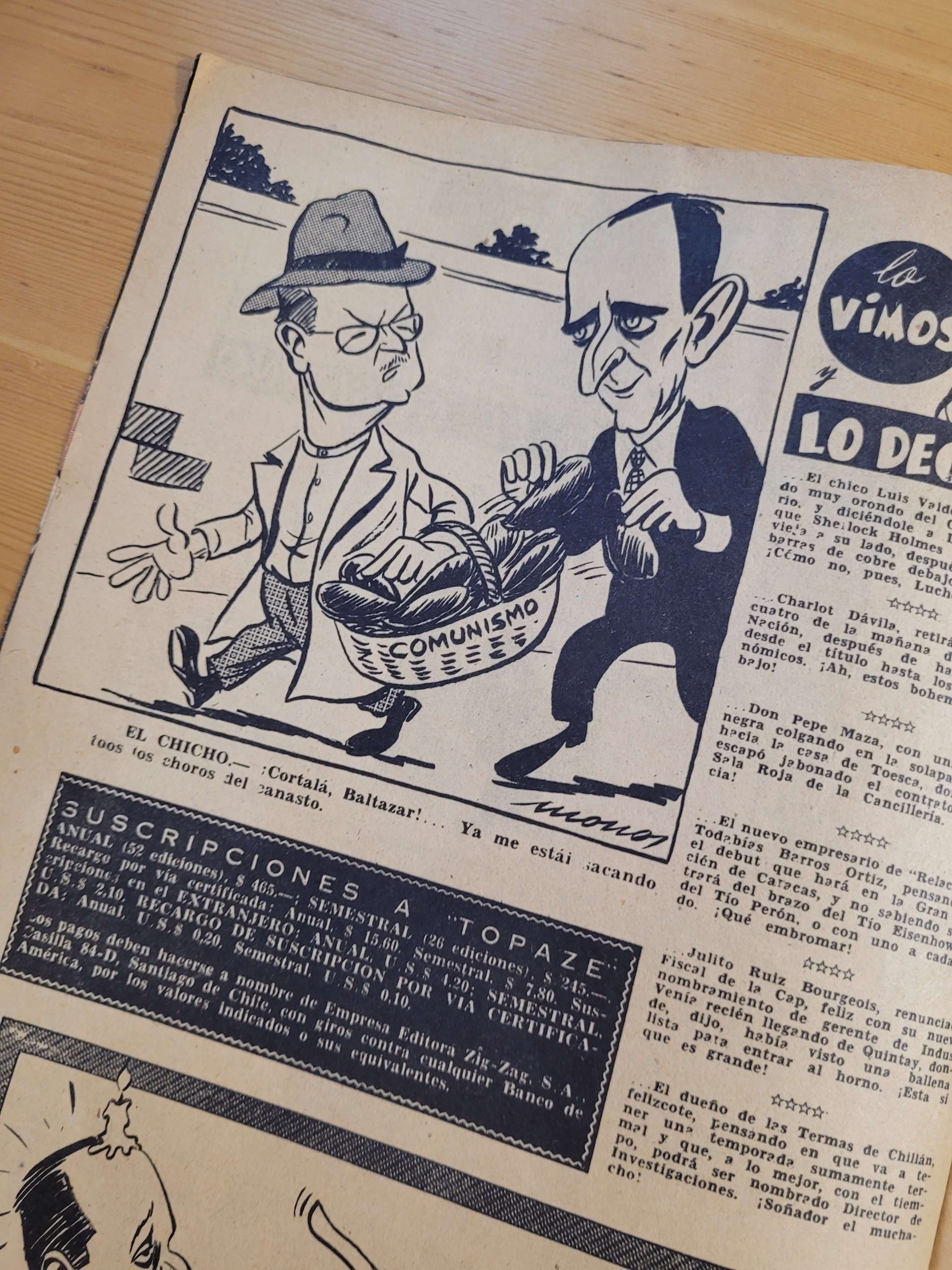 Pack TOPAZE años 50s -Portadas Carlos Ibáñez del campo- n°1 (x5) - Imagen 15