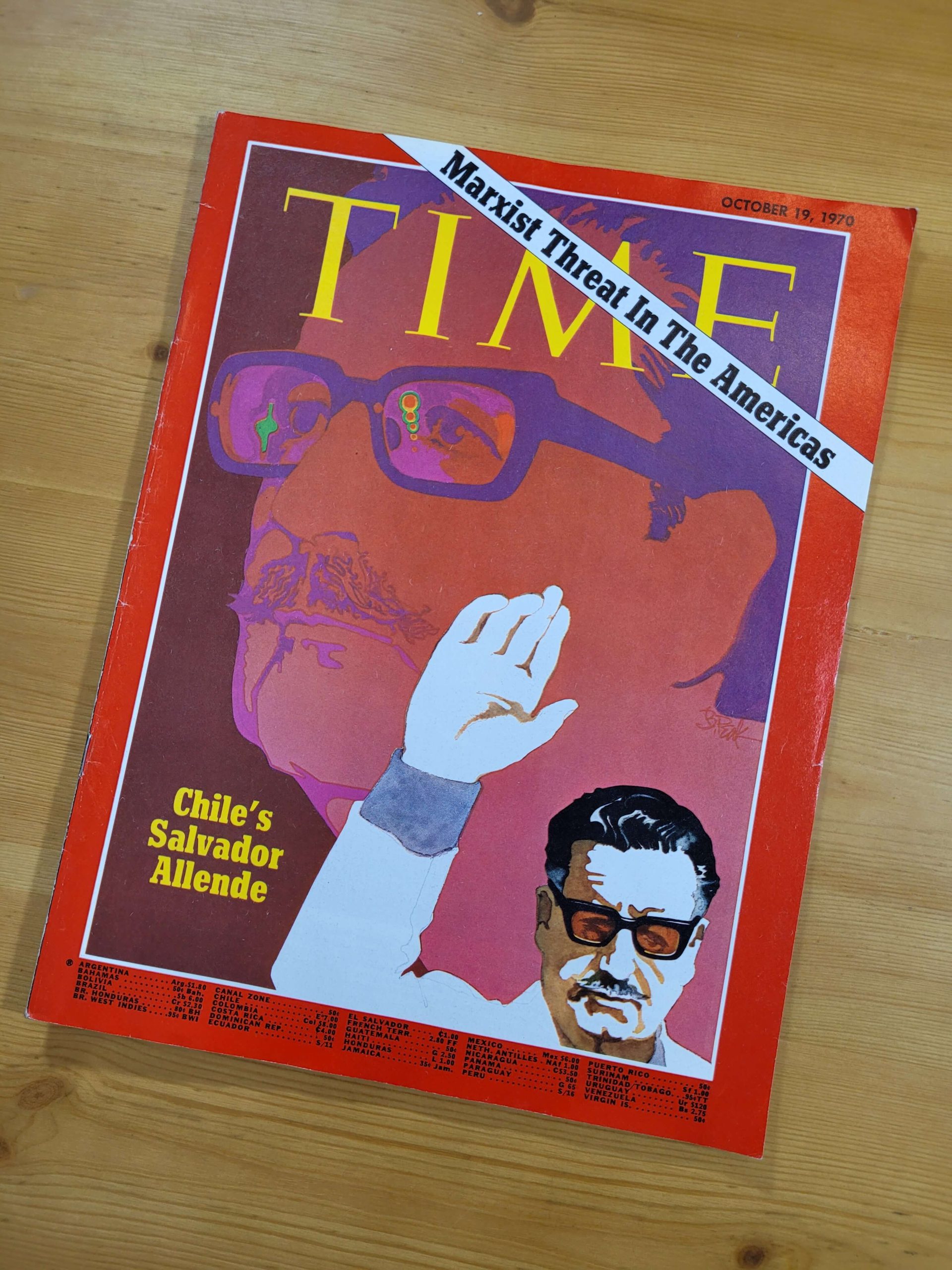Revista TIME -Única portada de Salvador Allende- (1970)