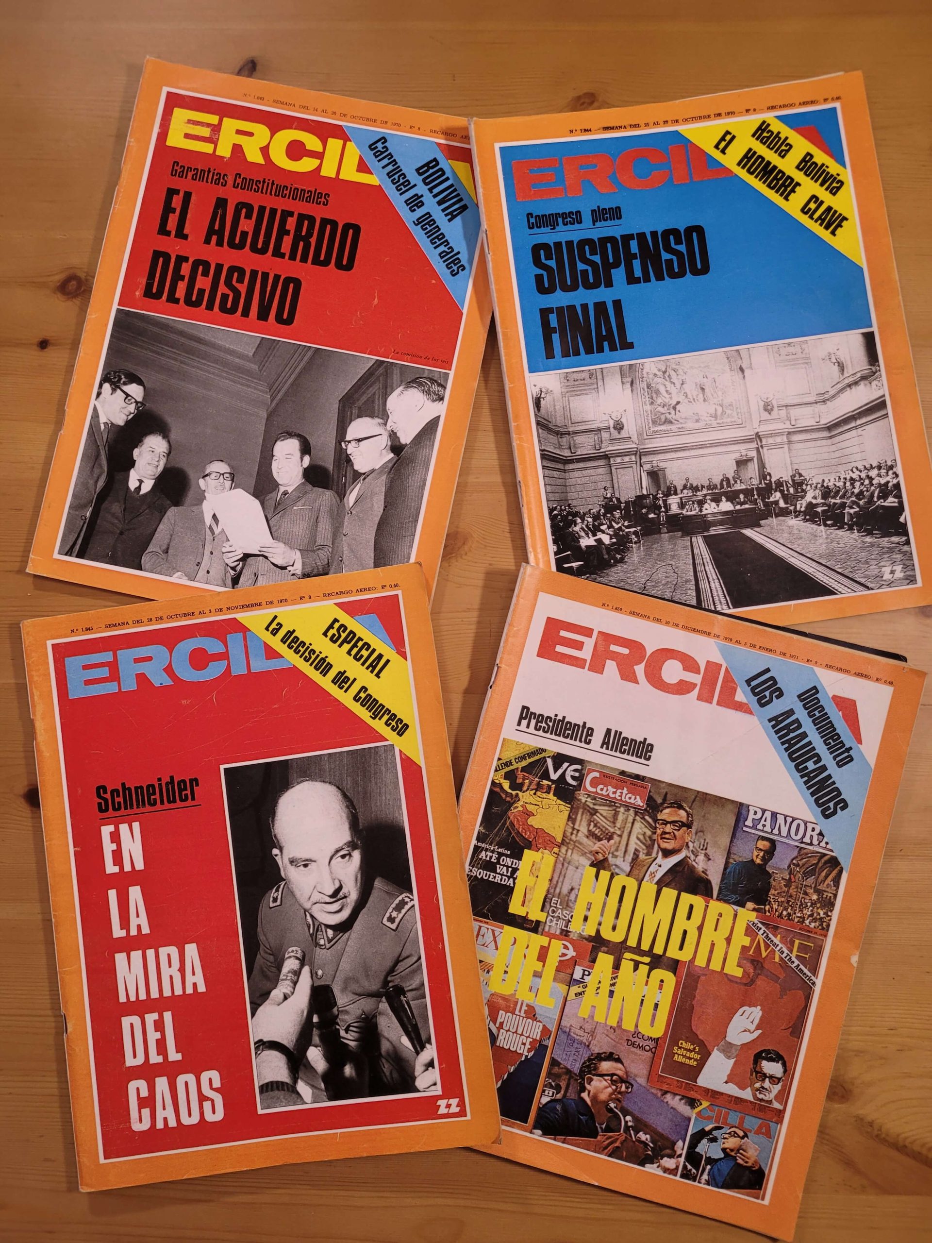 Pack ERCILLA -Elecciones 1970- (x4)