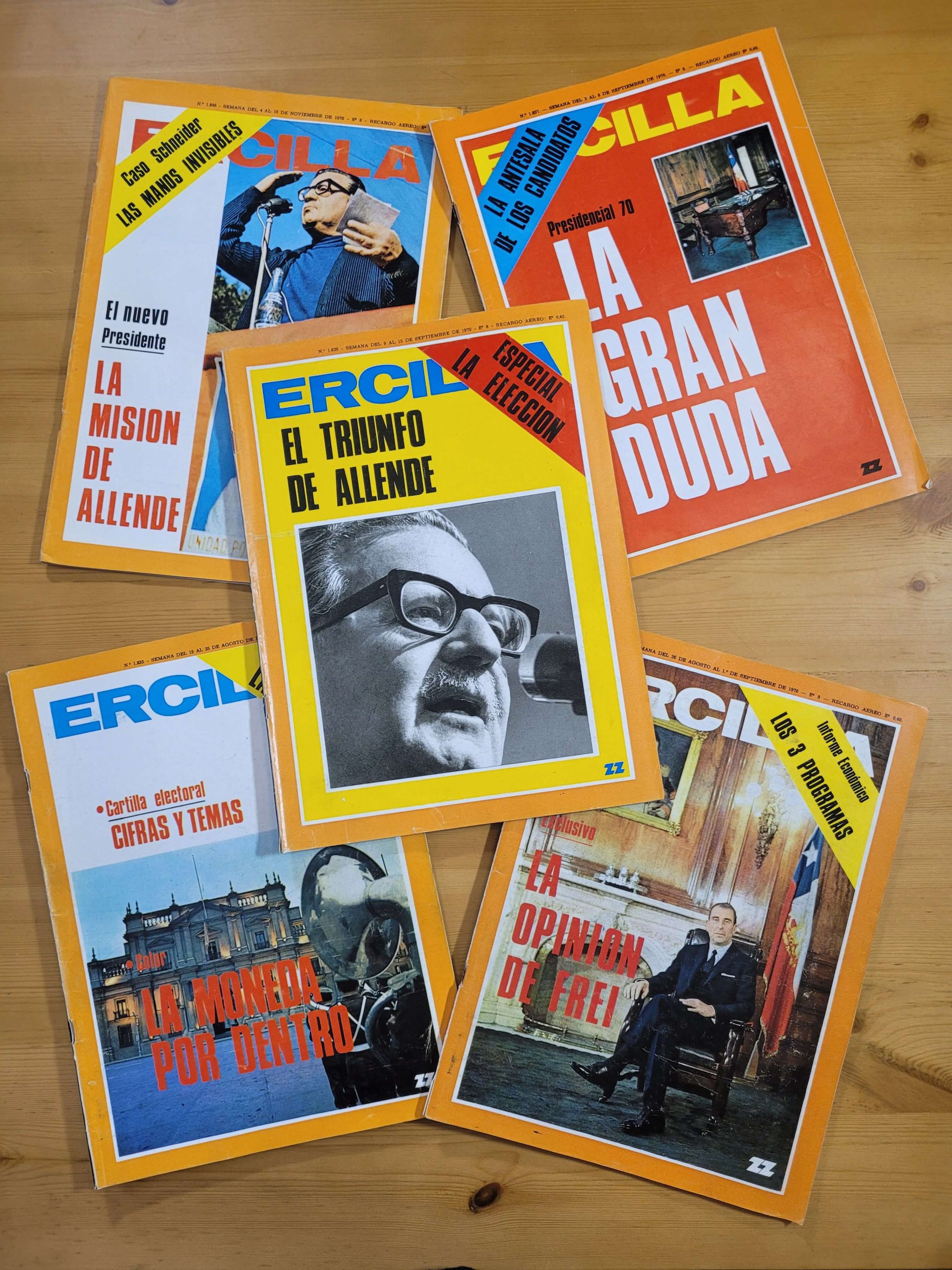 Pack ERCILLA -Repercuciones elecciones 1970- (x4)