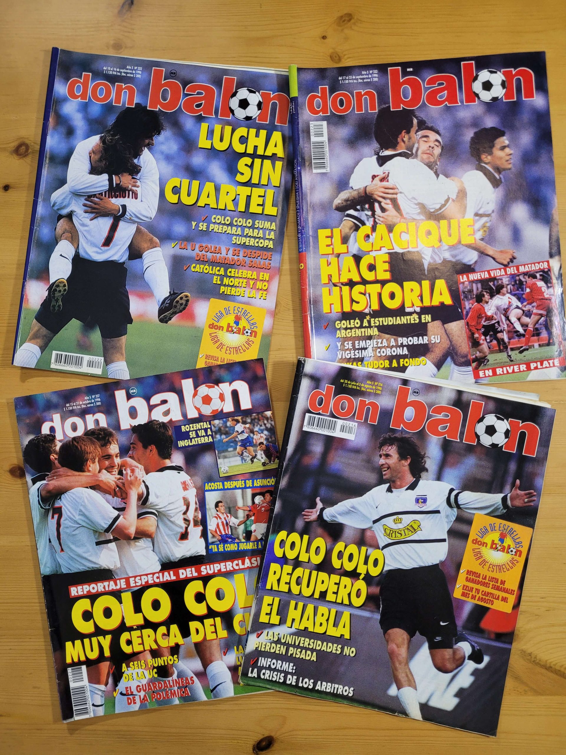 Pack DON BALON -Colo Colo años 90s- (x4)