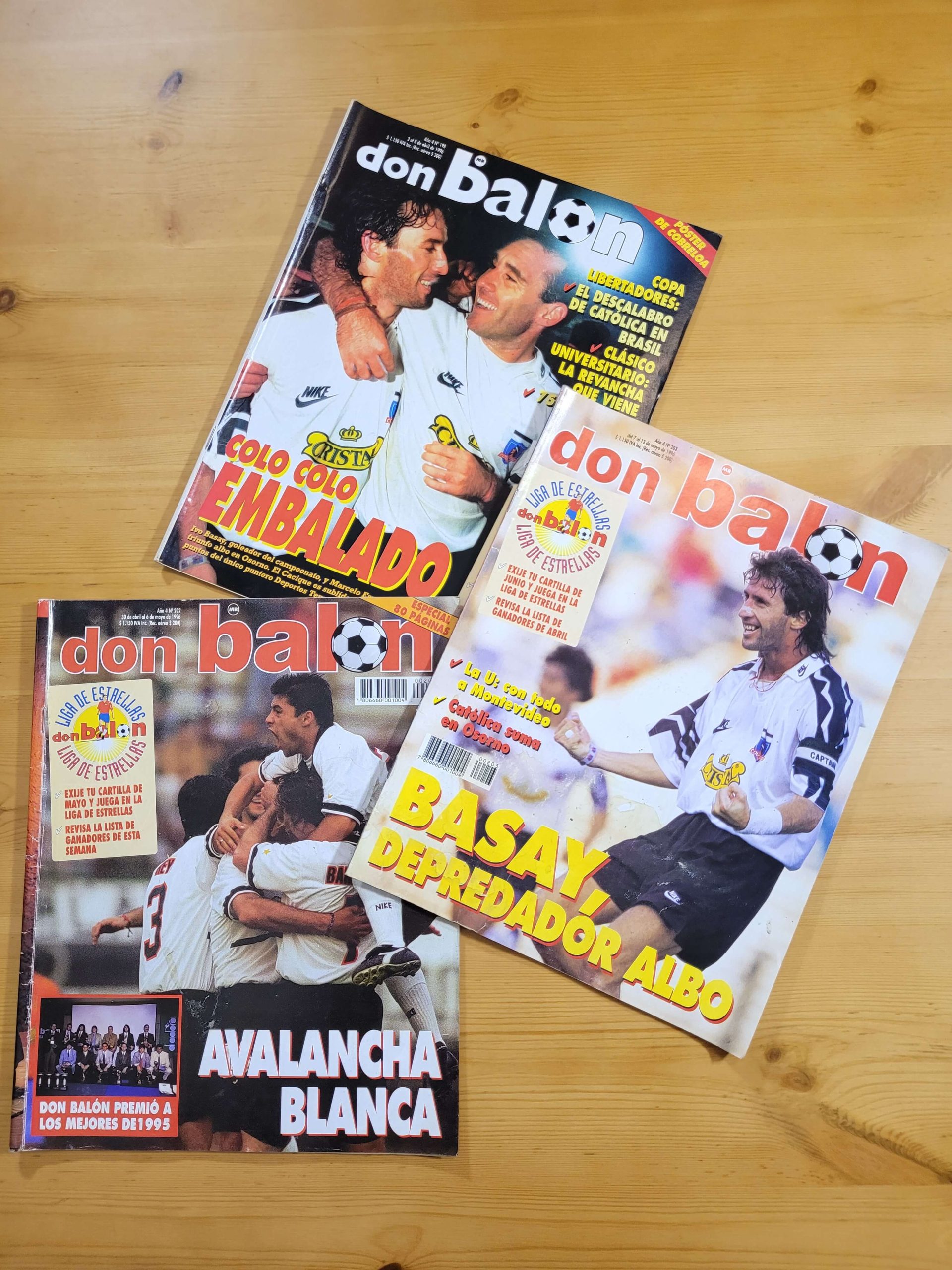 Pack DON BALON -Colo Colo años 90s- (x3)
