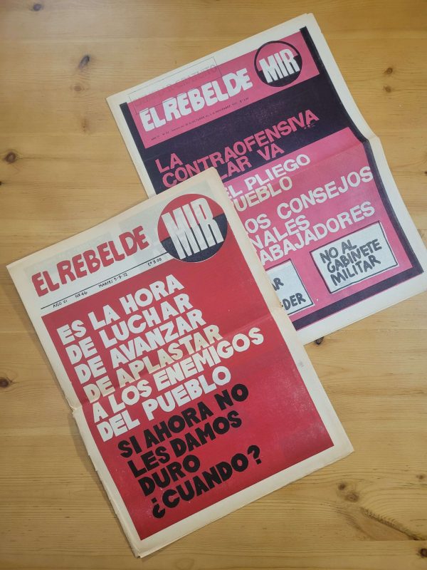Pack EL REBELDE: MIR -Durante la Unidad Popular- (x2)